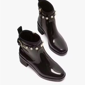 kate spade Puddle Pearls Rain Booties